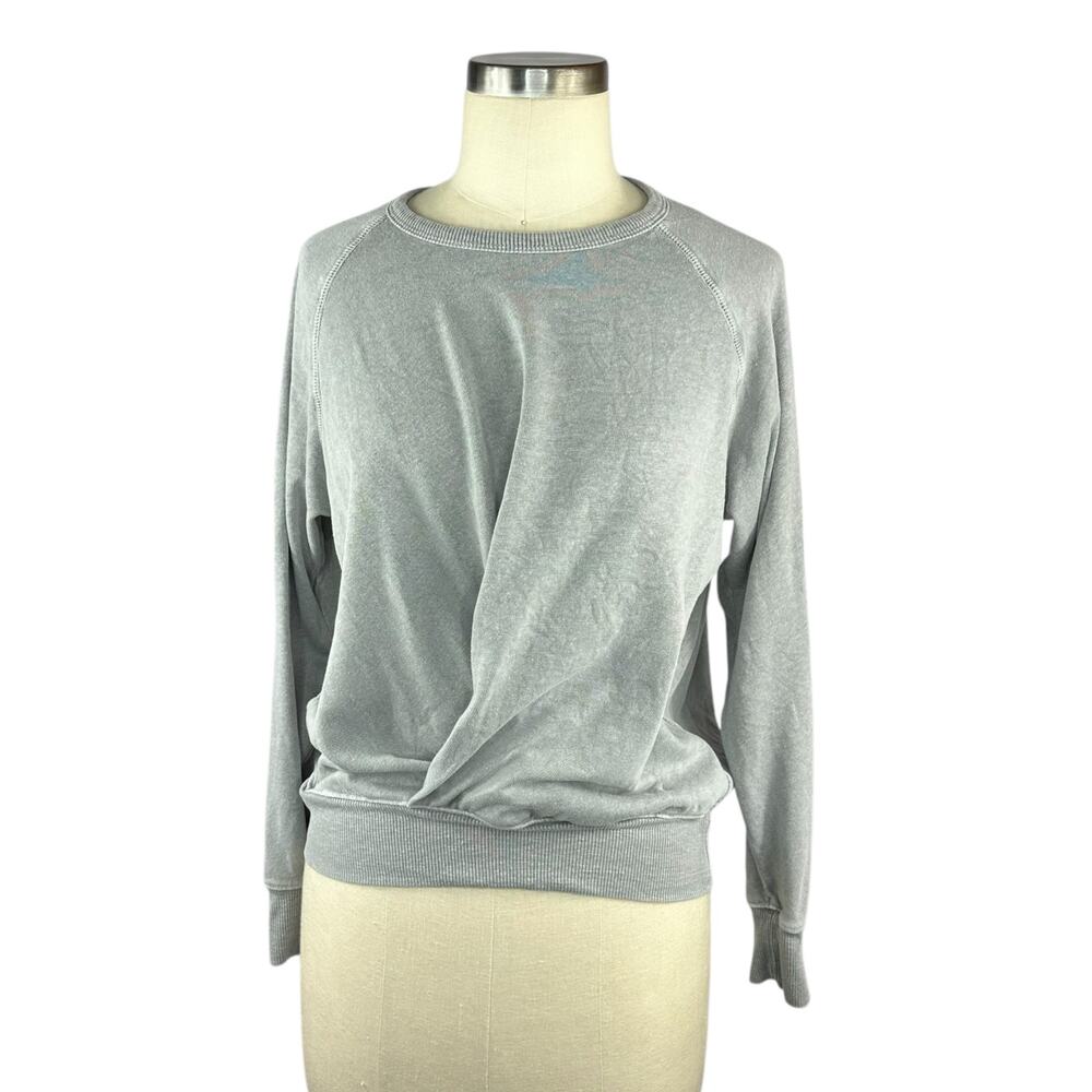 SUNDRY Cali York Pullover Gray Long‎ Sleeve Sweatshirt Women's Size 1 US Small